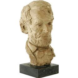 Abraham Lincoln Plaster Bust by Jo Davidson 