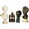 Image 1 : Collection of Three Lincoln Busts & One Statue 