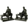 Image 1 : Pair of Matching Abraham Lincoln Bench Bookends 