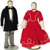 Image 2 : Large Group of Abraham and Mary Lincoln Dolls 