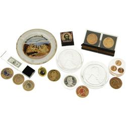 Group Abraham Lincoln Commemorative Collectibles 