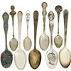 Image 1 : Collection Nine Abraham Lincoln Souvenir Spoons 