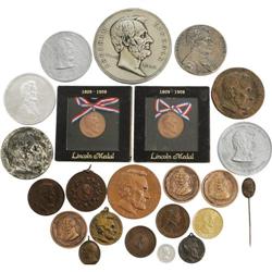 Collection of 23 Lincoln Medals 