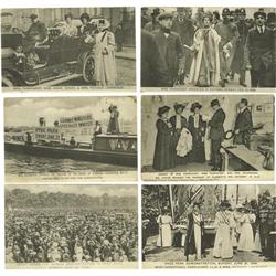 6 English Suffrage Postcards- Historical Themes 