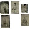 Image 1 : Five Tintypes Featuring African-American Men 