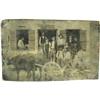 Image 1 : Tintype of Store Front, African-Americans & Cart 