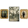 Image 1 : Three Military Tintypes, Civil War and Later 