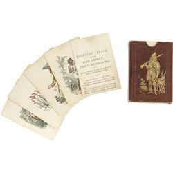 1845 Robinson Crusoe Children's Card Game 