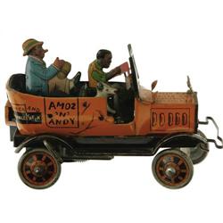 Marx Amos and Andy Fresh Air Taxicab Wind-up Toy 