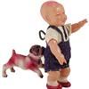 Image 1 : Celluloid Crying Baby and Dog Wind-up Toy 