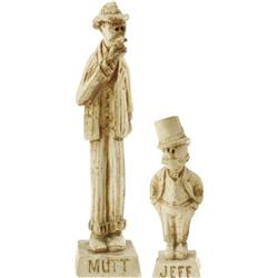 Mark Hampton Mutt and Jeff Chalkware Figurines 