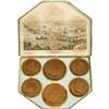Image 1 : Set of Six 1876 Centennial Exposition Medallions 