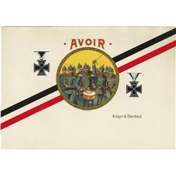 Avoir Imperial German World War I Cigar Label 