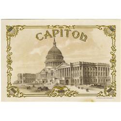 Capitol Architectural Cigar Label 