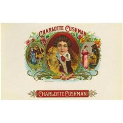 Charlotte Cushman, American Actress, Cigar Label 