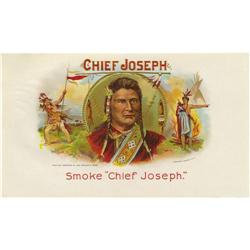 Chief Joseph Cigar Label 