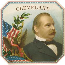 President Grover Cleveland Cigar Label 