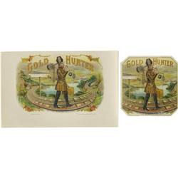 Gold Hunter Inner and Outer Cigar Labels 