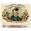 Image 1 : The Invincible Schley 1898 Sample Cigar Label 