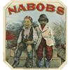Image 1 : Nabobs Black Americana Cigar Label by SR Kocher 