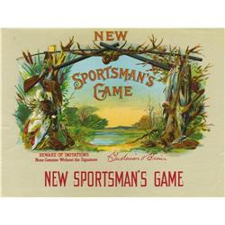 New Sportsman's Game Cigar Label 