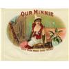 Image 1 : Our Minnie Cigar Label. Full color lithographed 