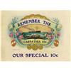 Image 1 : Remember the Carpathia 10¢ Cigar Inner Label 