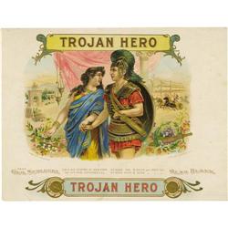 Trojan Hero Sample Cigar Label- George Schlegel 