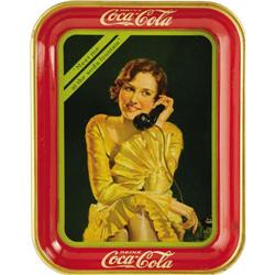 1930 "Meet Me At the Soda Fountain" Coke Tray 