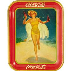 1937 Beach Girl Coca-Cola Tray 