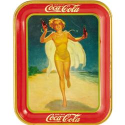 1937 Beach Girl Coca-Cola Tray 