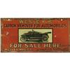 Image 1 : Early Automobile Product Tin Sign 
