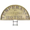 Image 2 : 19th Century "Folk Art" Sign Temperance Hotel 