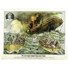 Image 1 : Large 1912 Titanic Sinking Lithograph 