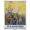 Image 1 : Beautiful WWI Marine Corps Recruiting Poster 
