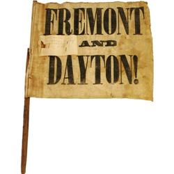 Rare Freemont & Dayton Campaign Flag 