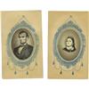 Image 1 : Matching Tintypes- Abraham and Mary Todd Lincoln 