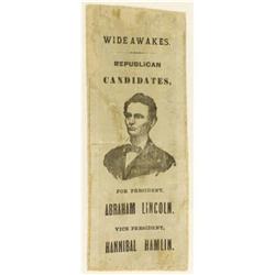 Lincoln & Hamlin Wide Awakes Ribbon 