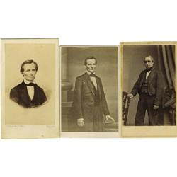 Abraham Lincoln: Two CDVs, One of Hamlin 