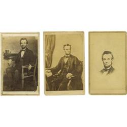 Six Views of Abraham Lincoln - Cartes de Visite. 