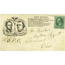 Rare 1864 Lincoln and Johnson Envelope 