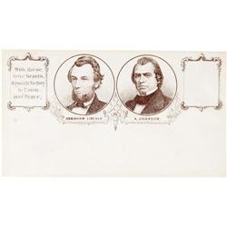 Abraham Lincoln & Andrew Johnson Jugate Envelope 