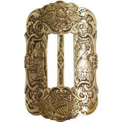Superb 14K Gold Civil War Sash Buckle 