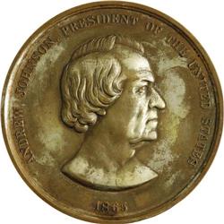 Andrew Johnson Indian Peace Medal 