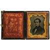 Image 2 : Jefferson Davis 1/9 Plate Ambrotype in Case 