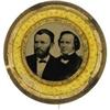 Image 1 : Grant & Wilson: A Rare Jugate Ferrotype Pin 1872 