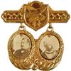 Image 1 : Cleveland & Stevenson: 1892 Jugate Pinback Badge 
