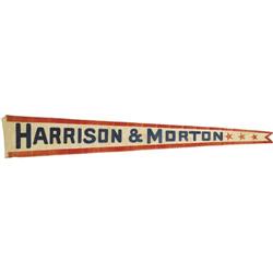 1888 Harrison and Morton Banner 