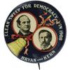 Image 1 : Jugate Bryan & Kern Clean Sweep 1908 Pinback 