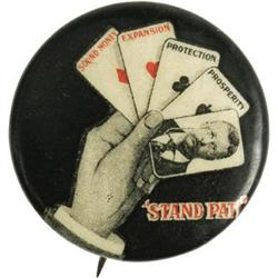 Theodore Roosevelt: "Stand Pat" Design in 1" 